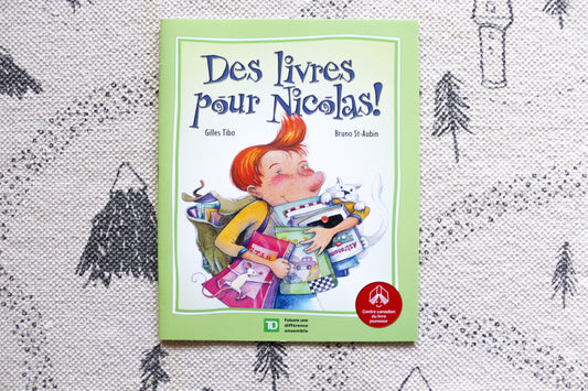 Des livres pour Nicolas!