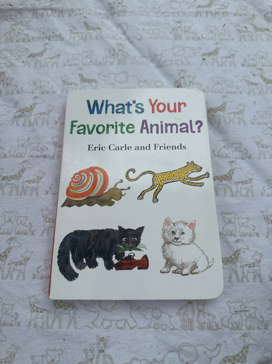 What’s your favourite animal? Eric Carle and friends