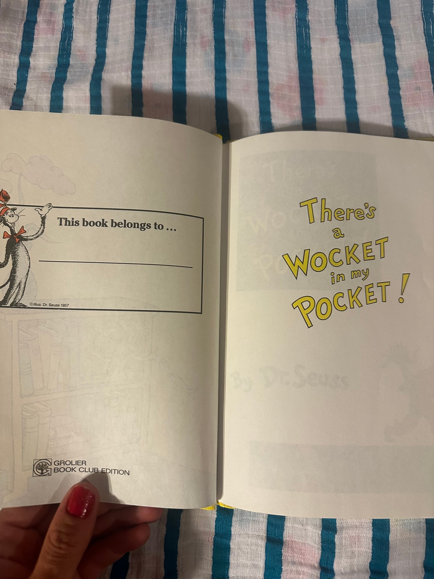 There’s a wocket in my pocket Dr. Seuss