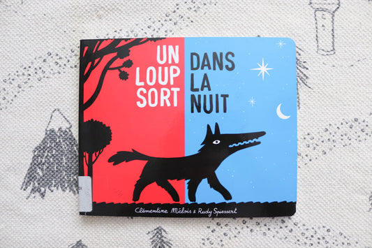 Un loup sort dans la nuit