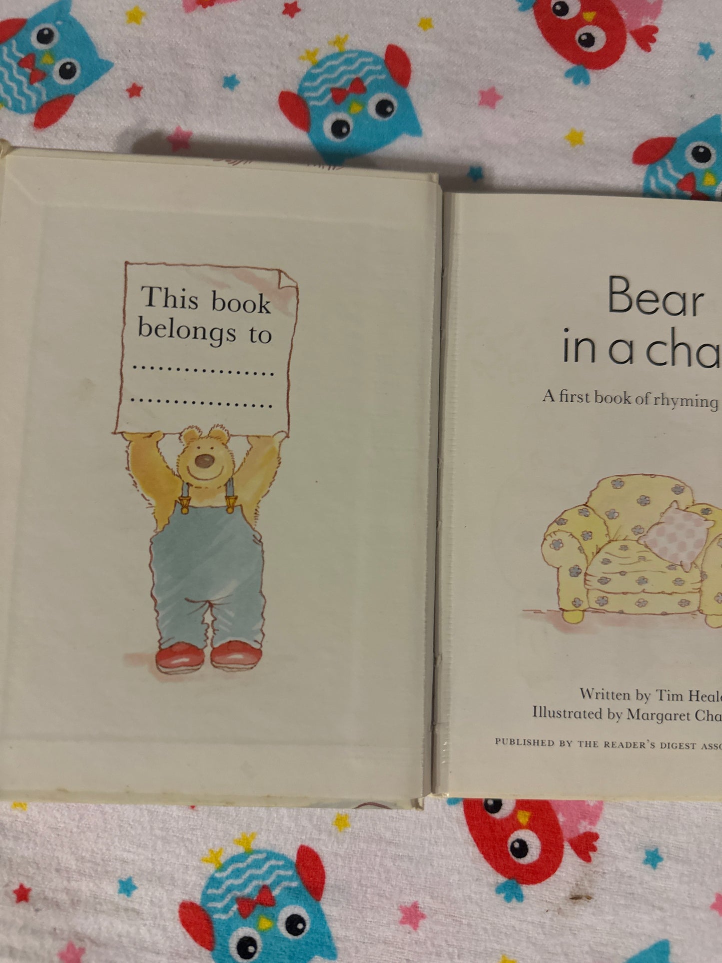 Bear in a chair