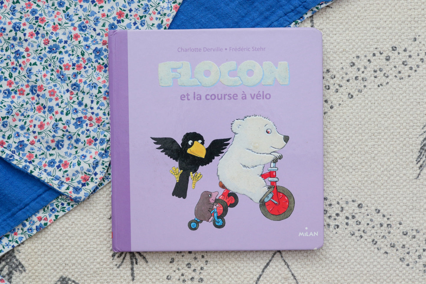 Flocon et la course à vélo