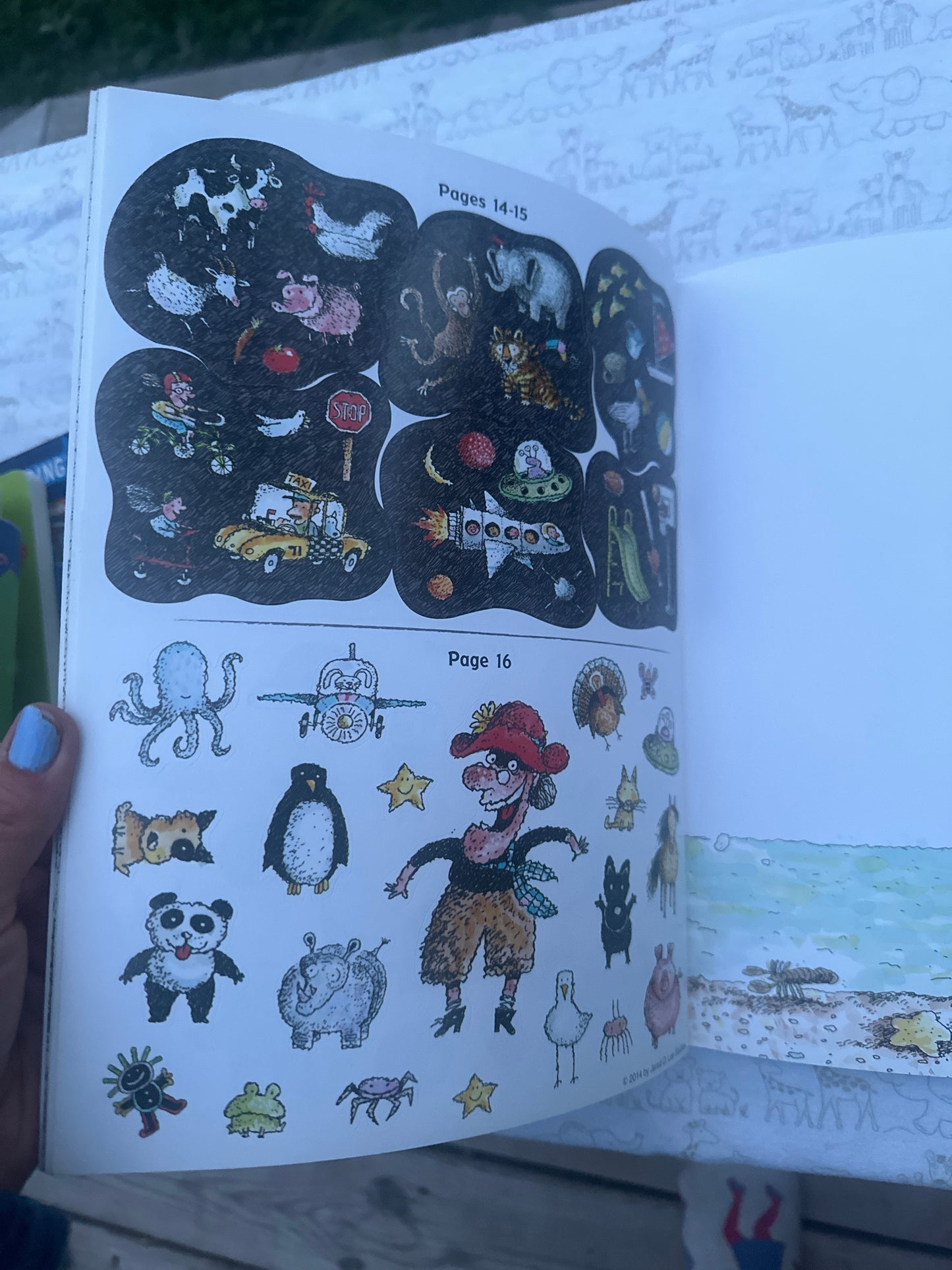 There was an Old Lady who swallowed a STICKER BOOK!