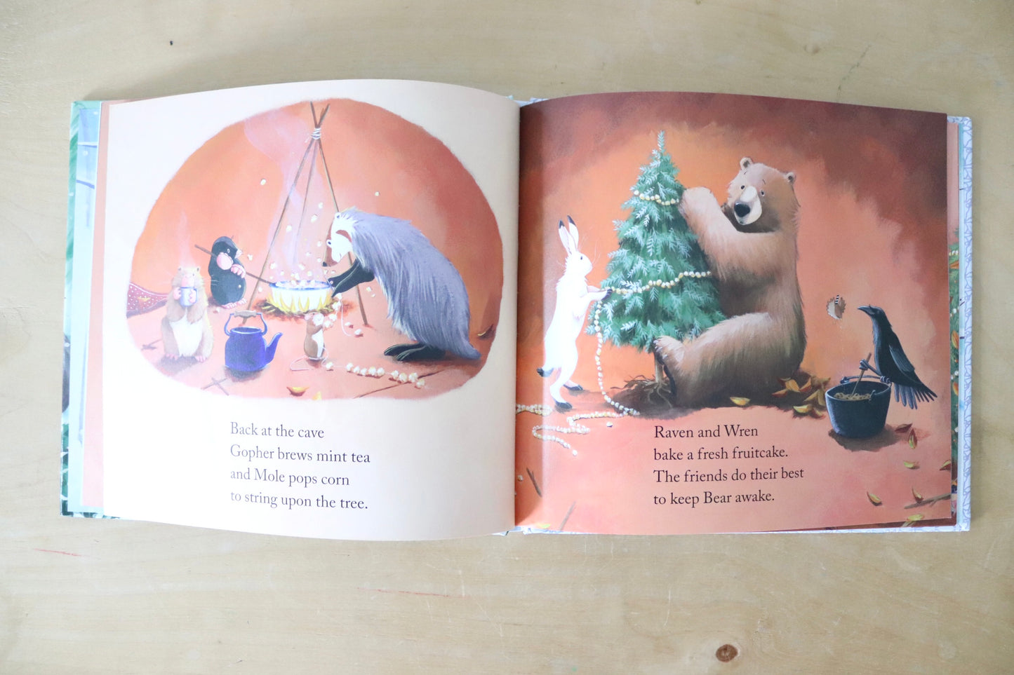 Bear stays up for christmas