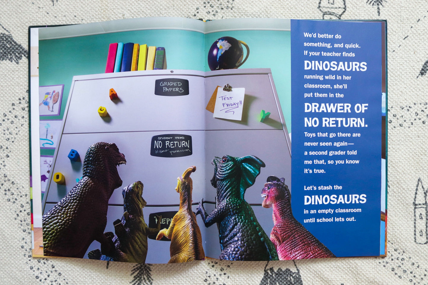 What the dinosaurs did at School