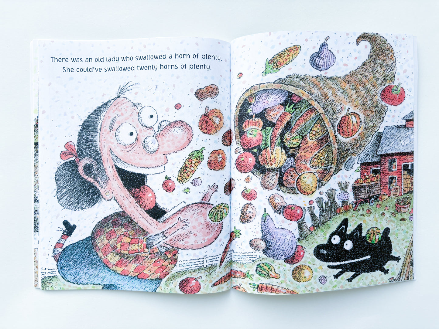 There was an old lady who swallowed a turkey! 🦃