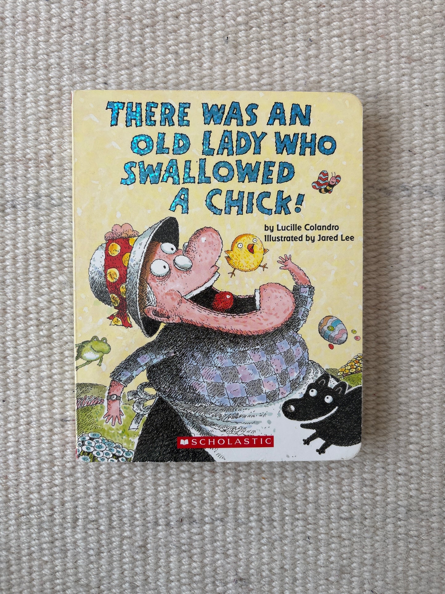 There was an old lady who swallowed a chick!