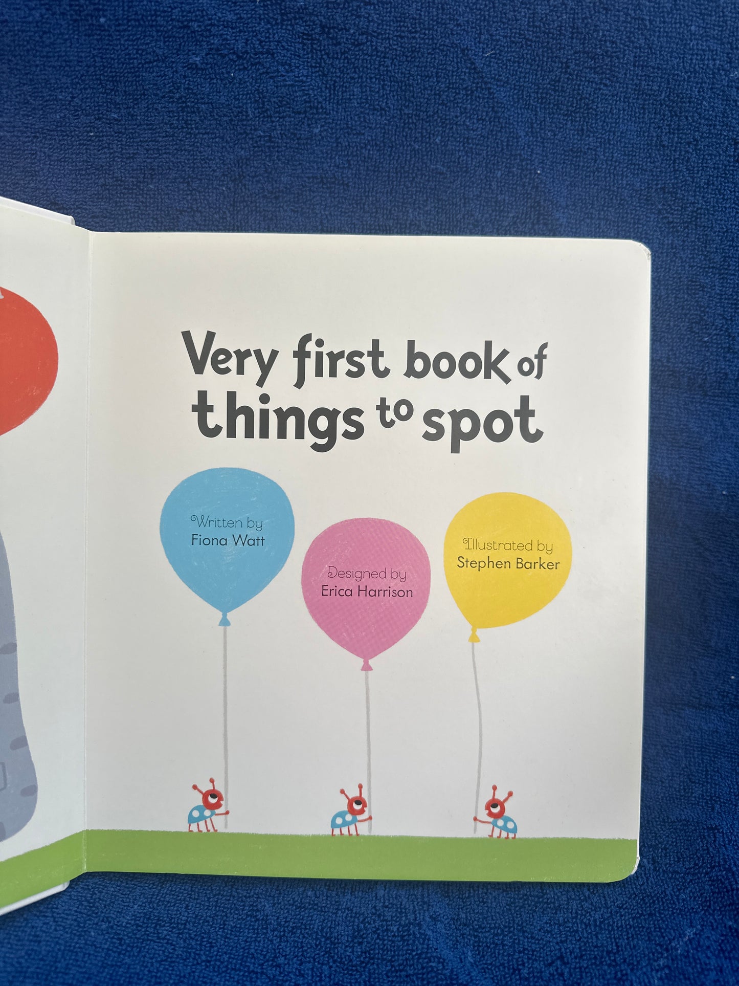 Usborne very first book of things to spot